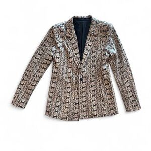 Danielle Bernstein Faux Snakeskin blazer. #WeWoreWhat